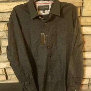 Studio Mens Shirt LARGE Long Sleeve Button Down